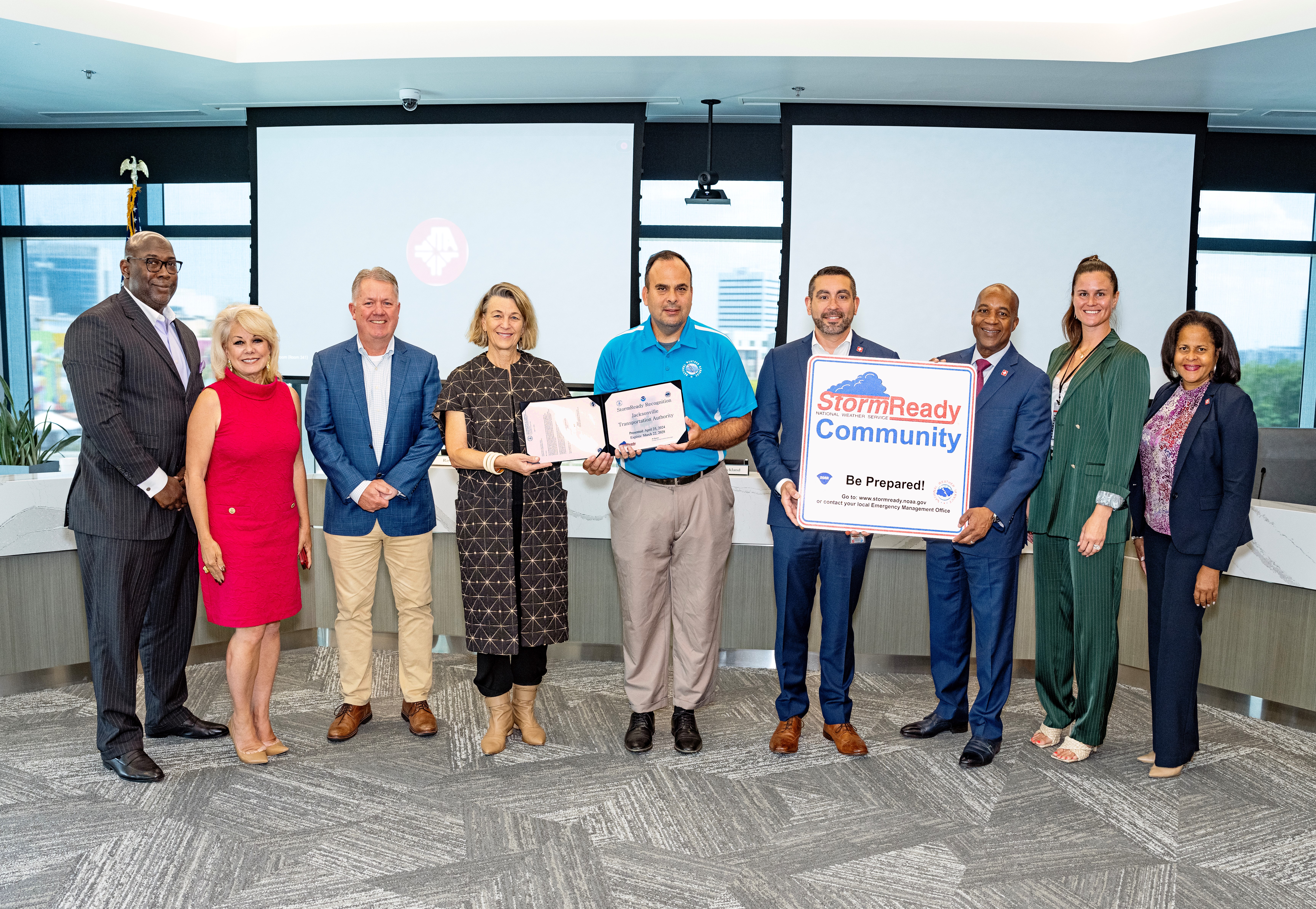 Jacksonville Transportation Authority Receives StormReady Certification From National Weather Service